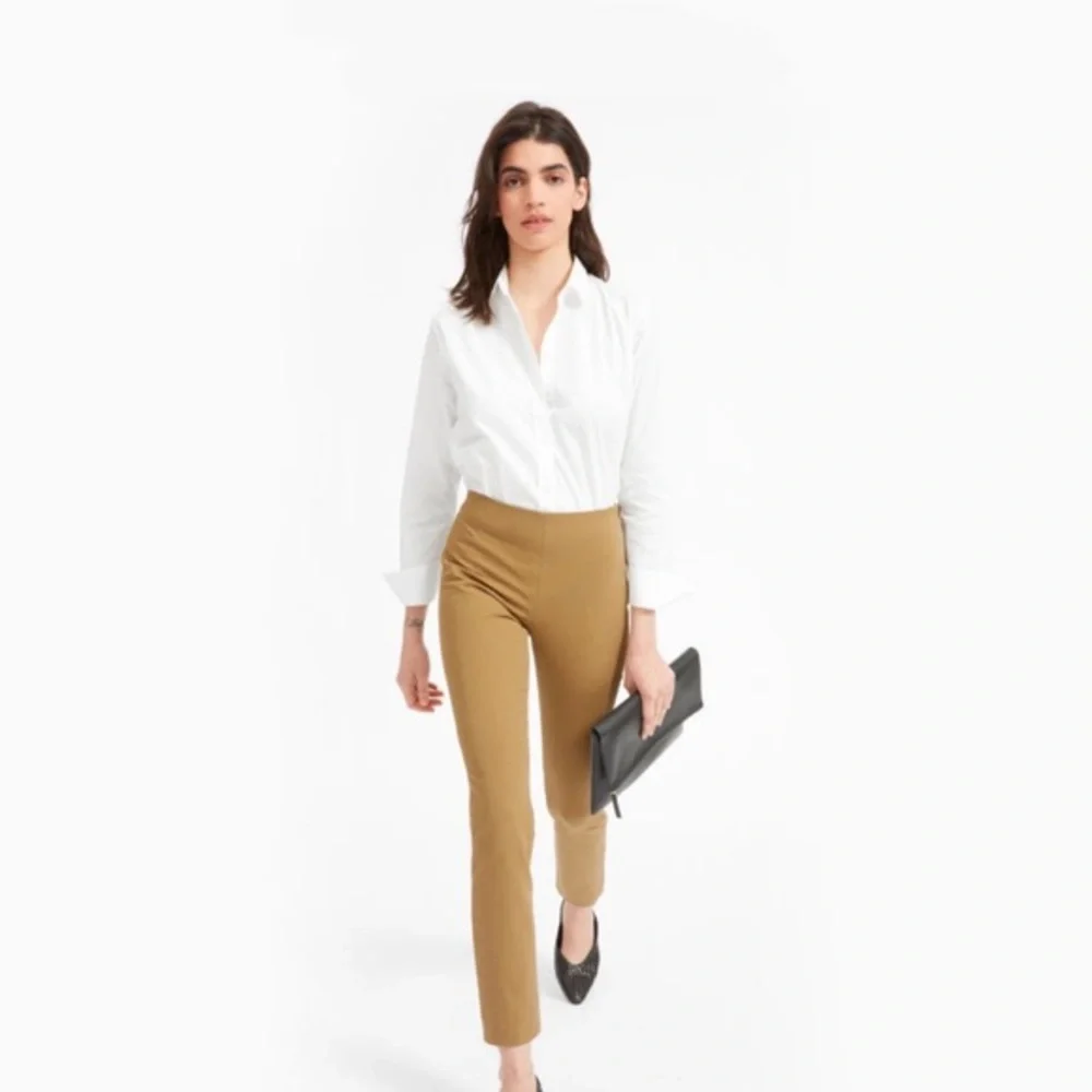 Everlane The Work Pant Stretch Ankle Camel